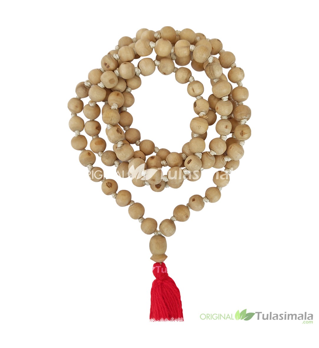 Hitech 108 Beads Tulsi Japa Mala for Chanting The Hare Krishna Mantra. Hand  Crafted in India. Approx 40 (inches) Long. (Prayer Beads for Meditation)