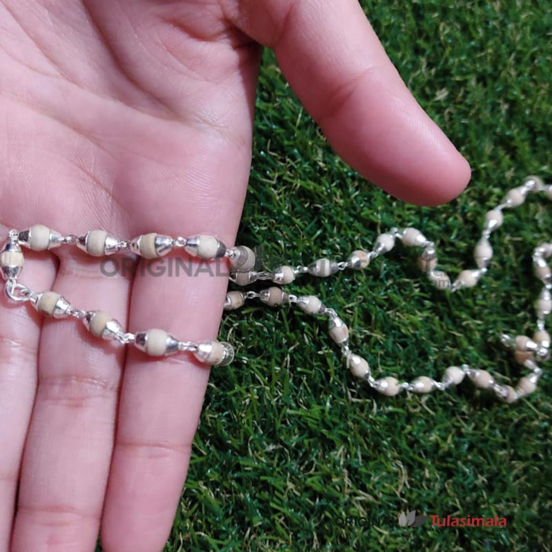 100% Original Tulsi Mala Haldi Japa Mala 108 + 1 Beads Prayer Beads Hindu  Puja | eBay